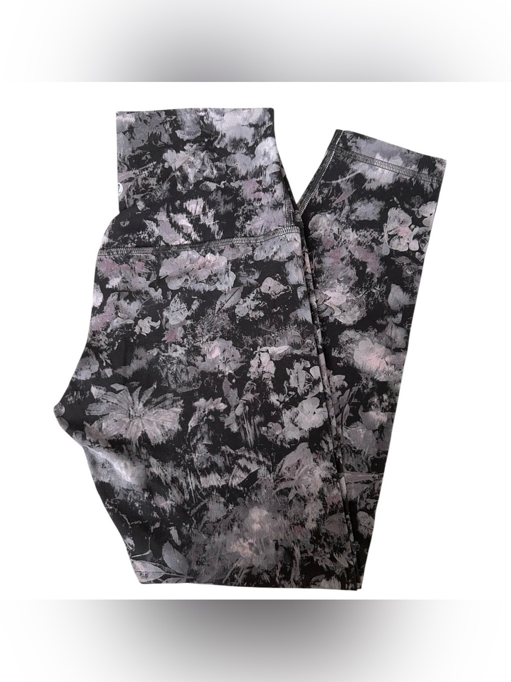 Lululemon Women's Size 6 Align Nulu Pant II 24” Floral Illusion Ice Grey Multi